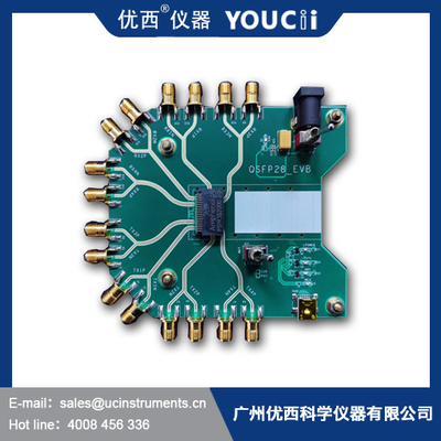 4入出力10Gへの32Gbpsを持つQSFP28 EVB SFPの評価板