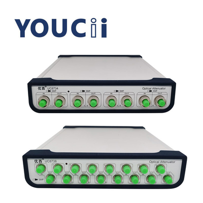 4Ch 8CHの可変的な光学減衰器の減少の範囲0~45dB